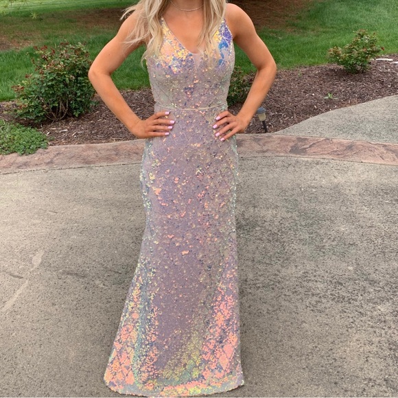 Windsor Sequin Prom Dress - Picture 1 of 3